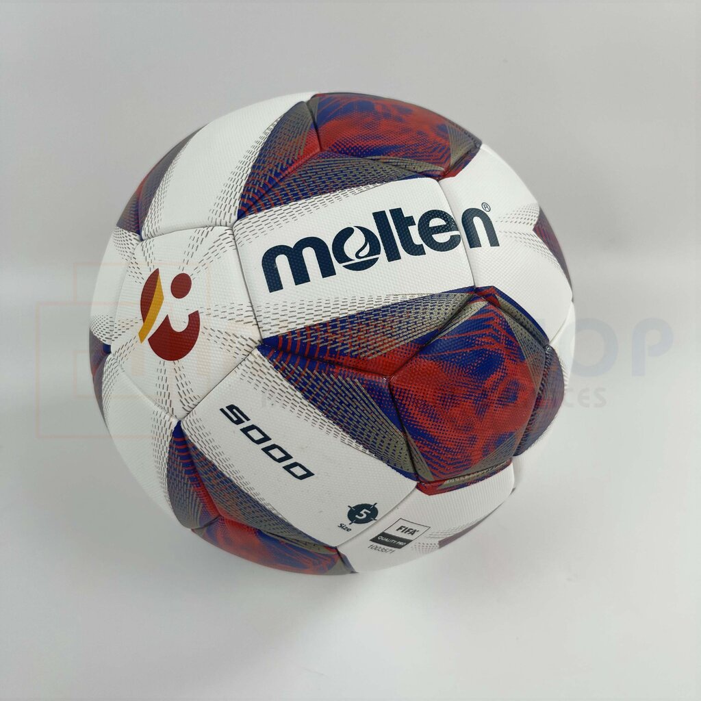 ลูกฟุตบอล ลูกบอล Molten F5A5000-TL1 เบอร์5 ลูกฟุตบอลหนัง PU ชนิดพิเศษ ใช้แข่งไทยลีค [ของแท้ 100%]