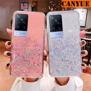 vivo V21e V21 Pro 5G V20 SE (2021) V19 Neo V17 Y31 Y51 Y51A (2020) Bling Glitter Sequins Silicone Cover vivoV21 vivoV21e vivoV20 vivoV20SE vivoV20Pro vivoV17 vivoV19 V19Neo Y 51 51A 31 Luxury Foil Powder Soft Case Crystal Protective Flexible Shine Casing