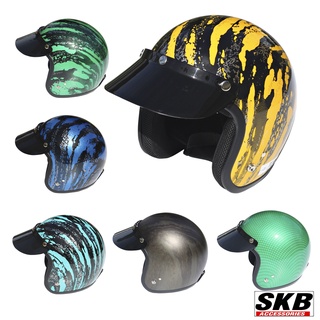 หมวกกันน็อควินเทจ Motorcycle Helmet  Vintage  หมวกกันน็อคVintage หมวกกันน็อค Vespa SKB ACCESSORIES