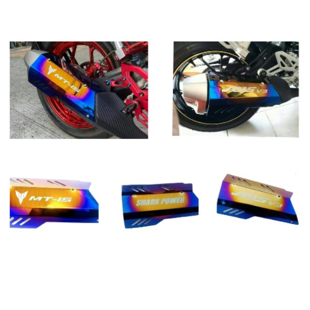 ครอบท่อเดิมสีไทเท MT15, NEW R 15