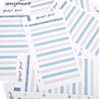 Specialhour ใหม่ แผ่นแทรคเกอร์รายจ่าย 12 แผ่น สําหรับซองจดหมาย เงินสด งบประมาณ