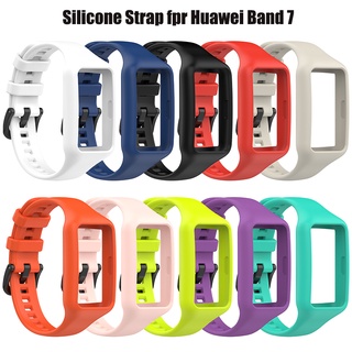 สายนาฬิกาข้อมือซิลิโคน สําหรับ Huwai Band 7 6 pro Honor Band 6 Huawei Band 7 6