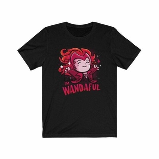 [COD]เสื้อยืด พิมพ์ลายแม่มด LYZH Im Wandaful Wanda Maximoff Scarlet สําหรับผู้ชาย และผู้หญิงS-5XL