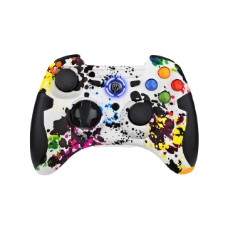 EasySMX ESM-9013 2.4G Wireless Controller with receiver Joysticks Dual Vibration TURBO for PS3/Android Phone Tablet/ Window PC (Water Color)