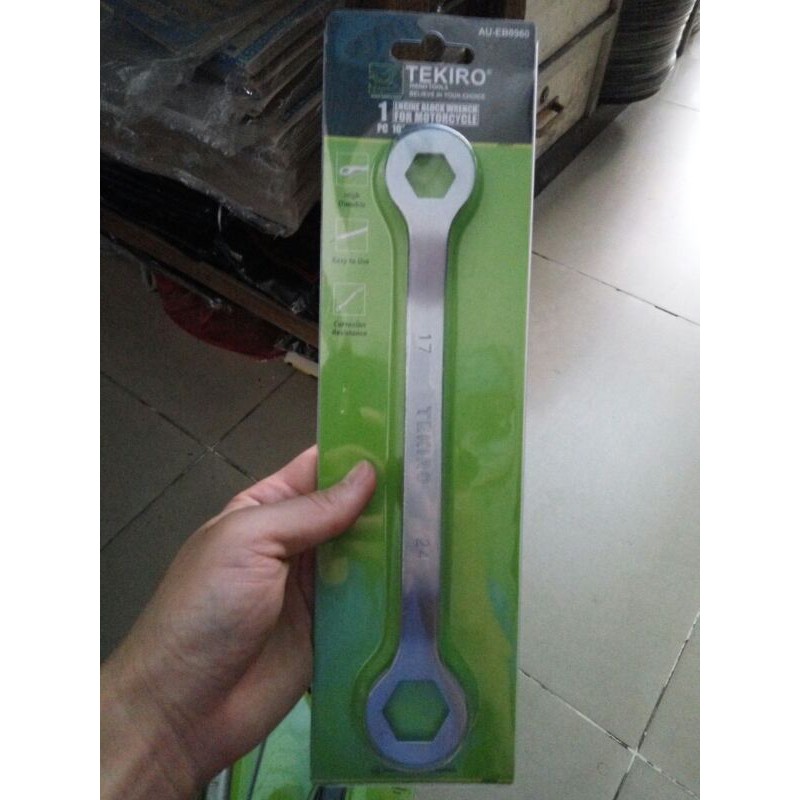 MESIN Tekiro EB0960 กุญแจบล็อกเครื่องยนต์ 17x24 มม. งอ 17 x 24 17x24 EB0960