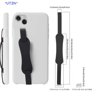 Utzn&gt; ใหม่ สายรัดข้อมือซิลิโคน แบบยืดหยุ่น สําหรับ iPhone Samsung Huawei Xiaomi 6 สี