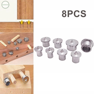 GORGEOUS~Locator 8pcs Marker Hole Dowel Centre Point Drill Bits Hollow Tenon Center Tool