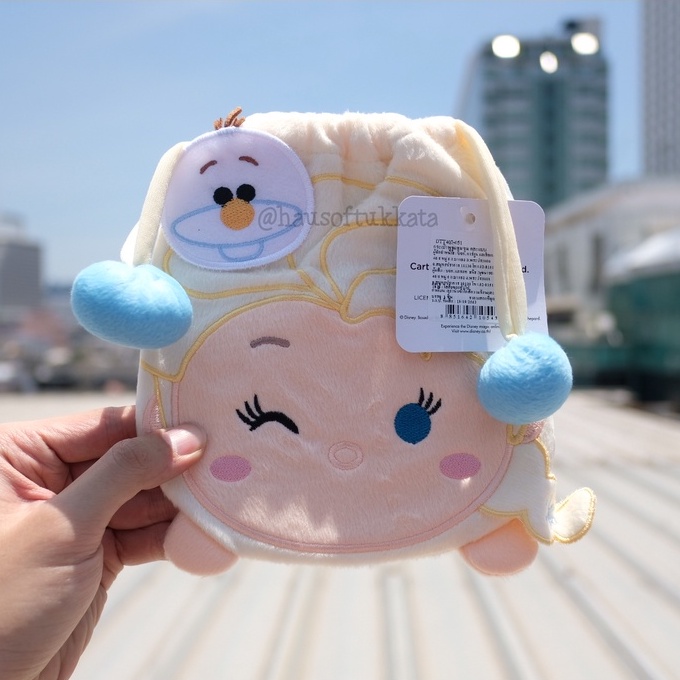 ถุงผ้าหูรูด Elsa เอลซ่า & Anna แอนนา Tsum Tsum ซูมซูม 7นิ้ว Frozen โฟรเซ่น