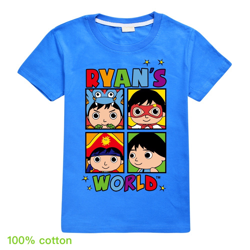 Ryan Toys Review เสื้อผ้าแฟชั่นเด็กฤดูร้อนแขนสั้นเสื้อยืดชาย Cotton Tee เสื้อ Tops สาว Casual T Shri