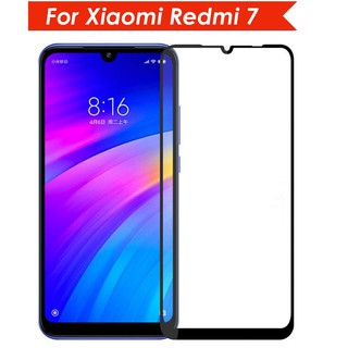 2 PCS ฟิล์มกระจกนิรภัย เต็มจอ Xiaomi Redmi 7 อุปกรณ์กันรอยหน้าจอ Xiaomi Redmi 7 Redmi7 กระจก กระจกนิรภัย