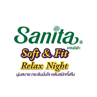 Sanita/แซนนิต้า ผ้าอนามัย ซอฟท์ & ฟิต ผิวสัมผัสนุ่ม กลางคืน มีปีก 35ซม. 4ชิ้น/ห่อ