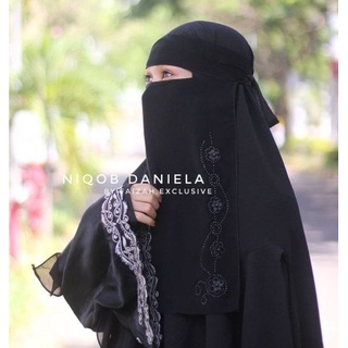 Niqob BANDANA DANIELA NIQAB TEMBORO ผ้าคลุมหน้า ราคาถูก โดย faizah พิเศษ