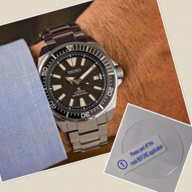 (ส่งด่วน มีของแถม มีประกัน ) ฟิลม์กระจกกันรอย สำหรับ SEIKO NEW SAMURAI SRPB49 SRPB51 SRPB53 SRPB55