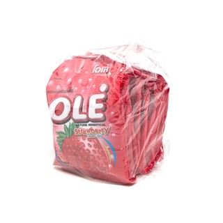 คุ้มสุดๆ OLE โอเล่ ลูกอม รสสตรอเบอรี่ ขนาด 19.6กรัม/ห่อ แพ็คละ12ห่อ Strawberry Candy ลูกอม หมากฝรั่ง porn__shop