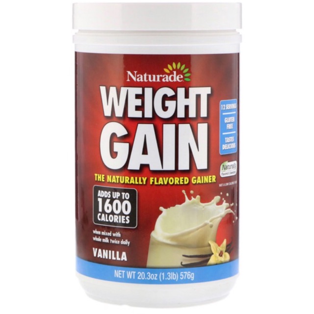 Naturade Weight Gain The Naturally Flavored Gainer 576g หรือ 365.4g
