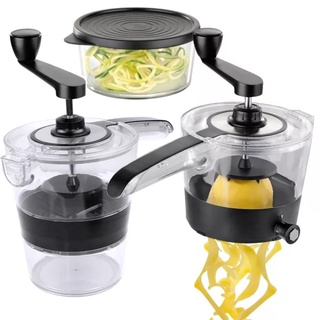 เครื่องหั่นผักมือหมุน เครื่องสไลด์ผัก (Spiral Slicer) รุ่น Pasta-maker-vegetables-25sep-J1