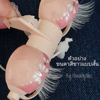 ขนตาบลายธ์ สีขาว,สีดำ  for Blythe Neo doll