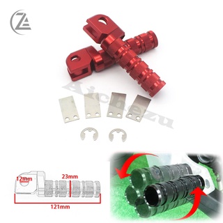 ACZ Motorcycle 1 Pair CNC Front Foot Pegs Footrest Adjustable Foot Rests For Kawasaki Ninja ZX10R ZX636 ZX6R ZX9R Z1000