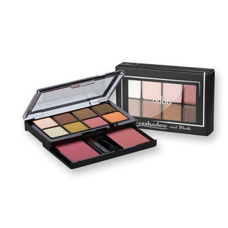 พาเลทแต่งหน้าพร้อมแปรง Odbo eyeshadow and blush OD1022 เมคอัพพาเลท พาเลทแต่งหน้าขนาดพกพา