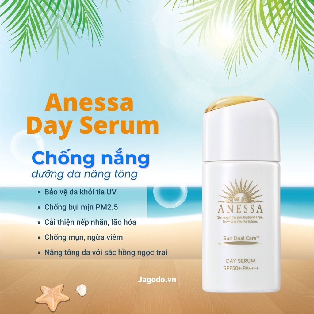 ANESSA Sun Dual Care Day Serum อเนสซ่า เดย์ เซรั่ม เอสพีเอฟ50+ พีเอ++++ 30 มล.
