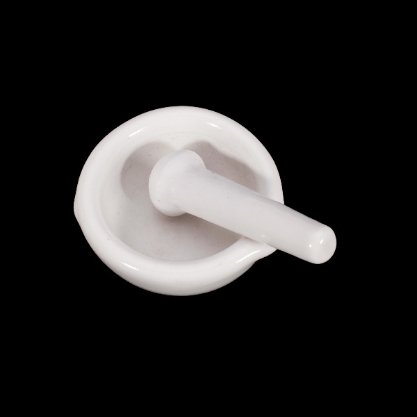 [NANA] 6ml White Porcelain Mortar &amp; Pestle Mixing Grinding Bowl Set for Pastes Grinder