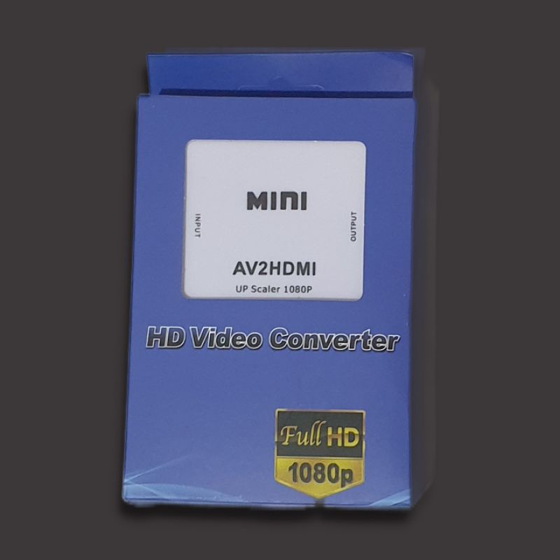 Mini AV2HDMI เป็น HDMI / อะแดปเตอร์ AV เป็น HDMI / ตัวแปลง RCA เป็น