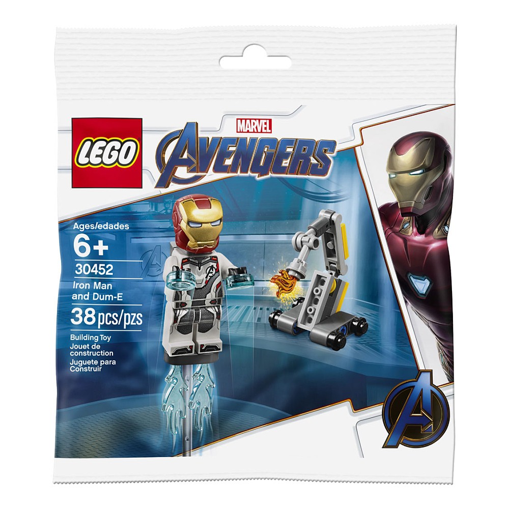 LEGO Marvel Avengers Iron Man and Dum-E polybag 30452 ของใหม่ ของแท้💯