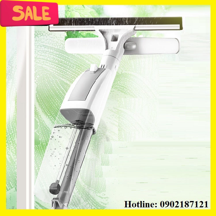 แปรงทําความสะอาดกระจกพร้อมขวดน้ํา-แปรงทําความสะอาดกระจกด้ามยาวอัจฉริยะ ZJ800