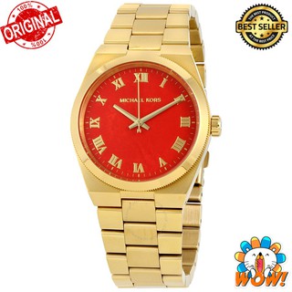 นาฬิกาข้อมือ MICHAEL KORS MK5936  Runway Orange Coral Dial Gold-tone Ladies Watch