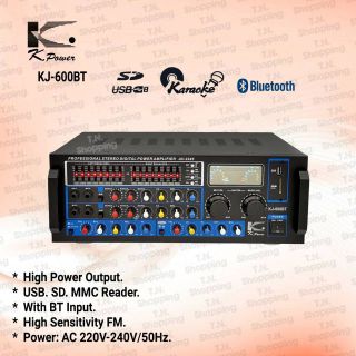 K.Power เพาเวอร์มิกเซอร์ KJ-600BT Model AV-2245  ขยายเสียง