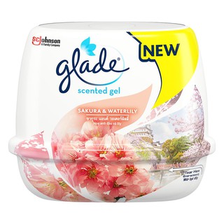 Air freshener AIR FRESHENER GEL GLADE SCENTED 180G SAKURA &amp; WATERLILY Air freshener desiccant Home use น้ำหอมปรับอากาศ เ