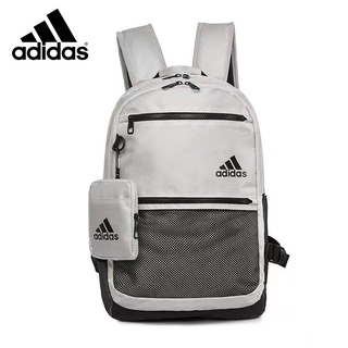 Adidas กีฬา unisex และกระเป๋าเป้สะพายหลังกระเป๋านักเรียนที่เดินทางมาพักผ่อน