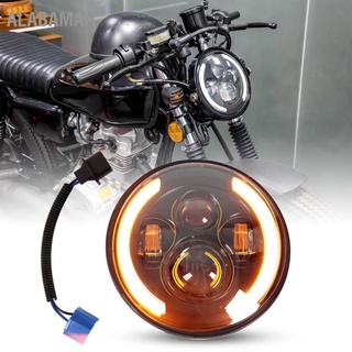 Alabama ไฟหน้า Led ทรงกลม 7 นิ้ว แบบเปลี่ยน สําหรับ Road Star V‐Star 650 Royal