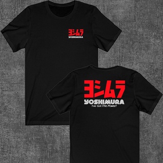 เสื้อยืดลําลอง ผ้าฝ้าย แขนสั้น พิมพ์ลายโลโก้ Yoshimura เหมาะกับของขวัญวันเกิด สไตล์ฮิปฮอป แฟชั่นฤดูร้อน สําหรับผู้ชายS-5