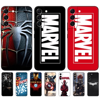 Marvel เคสโทรศัพท์ ซิลิโคนนิ่ม tpu ลายไอรอนแมน กัปตันฮีโร่ สีดํา สําหรับ Samsung Galaxy A23 4G LTE A33 A53 A73 4G 5G