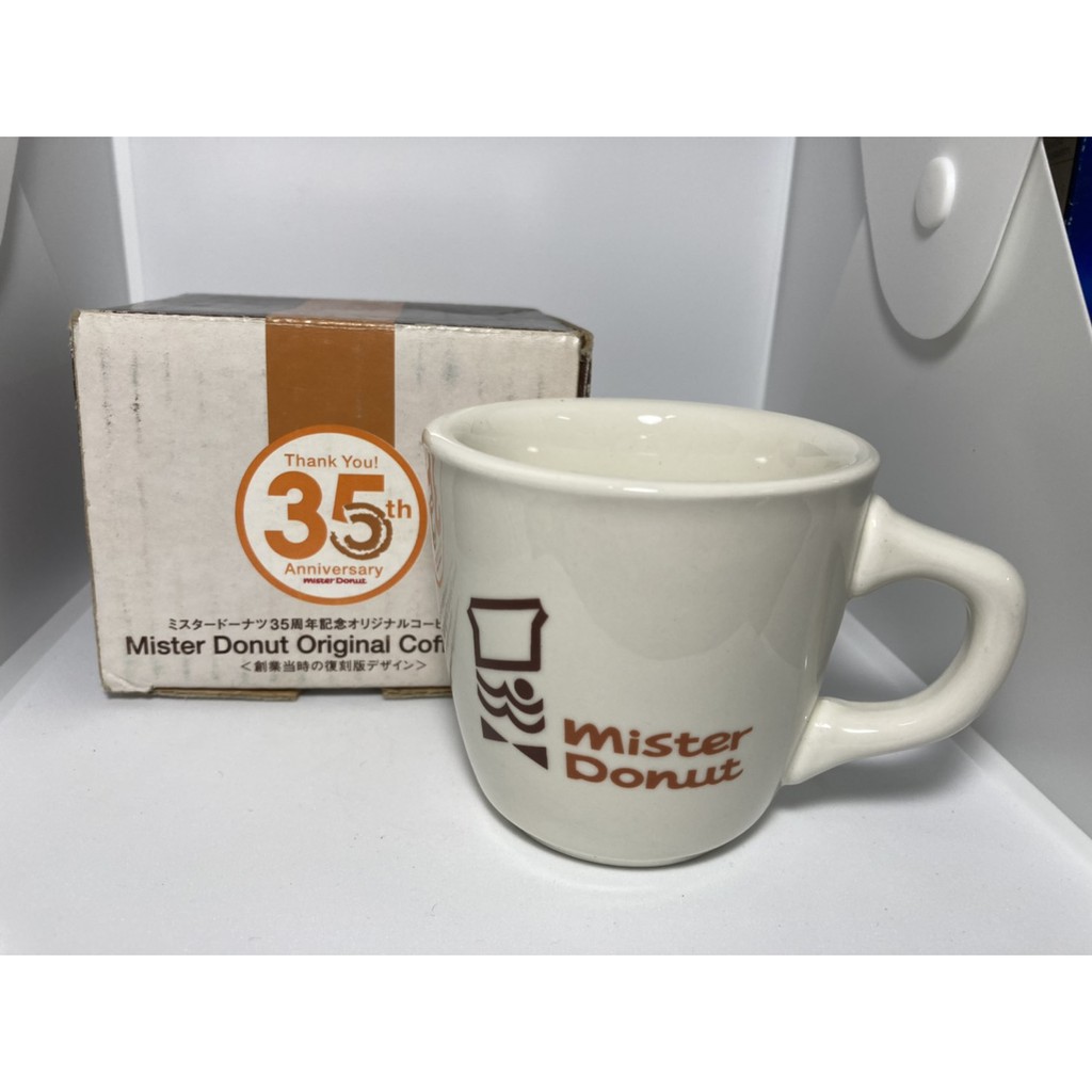 🎌พร้อมกล่อง🎌 แก้วกาแฟ เซรามิค mister Donut งานญี่ปุ่น