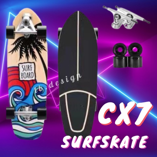 CX7 (ของแท้) SurfSkate อย่างดี 🎿(ใหม่2021)  เซิร์ฟสเก็ต สเก็ตบอร์ด surfskate สเก็ตบอร์ดผู้ใหญ่ของแท้มืออาชีพ