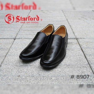 Starford รองเท้า หนังแท้ - รุ่น no. 8907 - สี ดำ Black