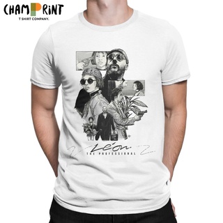 ถูกสุดๆเสื้อยืดคอกลม ผ้าฝ้าย พิมพ์ลาย Leon The Professional Asasasin สไตล์วินเทจ สําหรับผู้ชาย