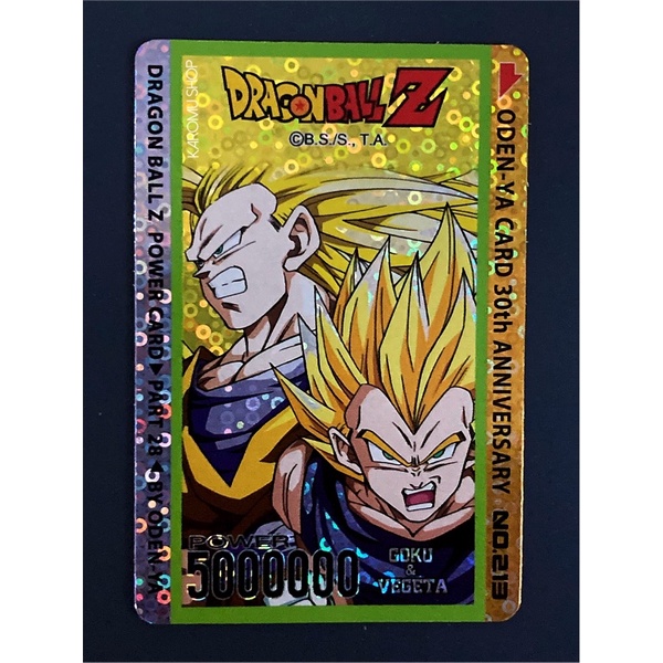 Dragon Ball Z Power Card R213