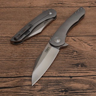 มีดพับ (folding knife) มีดเดินป่า มีดพก CRKT 6130 (Jettison) All steel, Frame lock เหล็ก 8Cr13Mov ใบ 3.1"