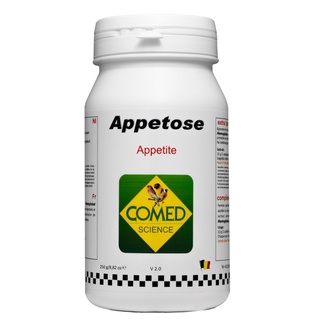 COMED APPETOSE อาหารเสริมช่วยกระตุ้นการกินอาหาร ช่วยให้นกเจริญอาหาร บรรจุ 250 กรัม