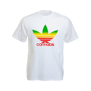 เสื้อยืดราสต้าTee-Shirt Adidas Short Sleeves Green Yellow Red เสื้อยืดสีขาว/สีดำลายAdidas Logo เขียวเหลืองแดง White/Bla