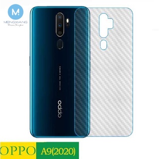 [ซื้อ 1 แถม 1] สติกเกอร์คาร์บอนไฟเบอร์ แบบนิ่ม สําหรับ OPPO A37 F1S A52 A53 A92 A83 A7 A5S A9 A5 2020 F9 F7 F5 Realme C15 C11 C12 C3 3 5 5i 6i 5s Pro K3 ฟิล์มกันรอยด้านหลัง 2 ชิ้น