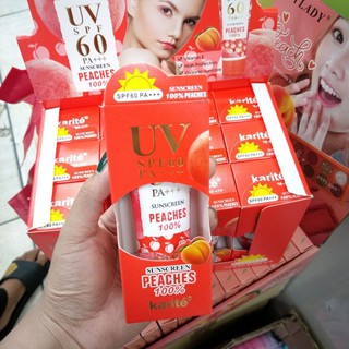 ครีมกันแดด Karite Sunscreen Cream Peaches SPF 60PA+++