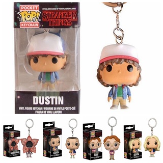 Funko พวงกุญแจฟิกเกอร์ Stranger Things Eleven Dustin Barb Demogorgon พร้อมกล่อง