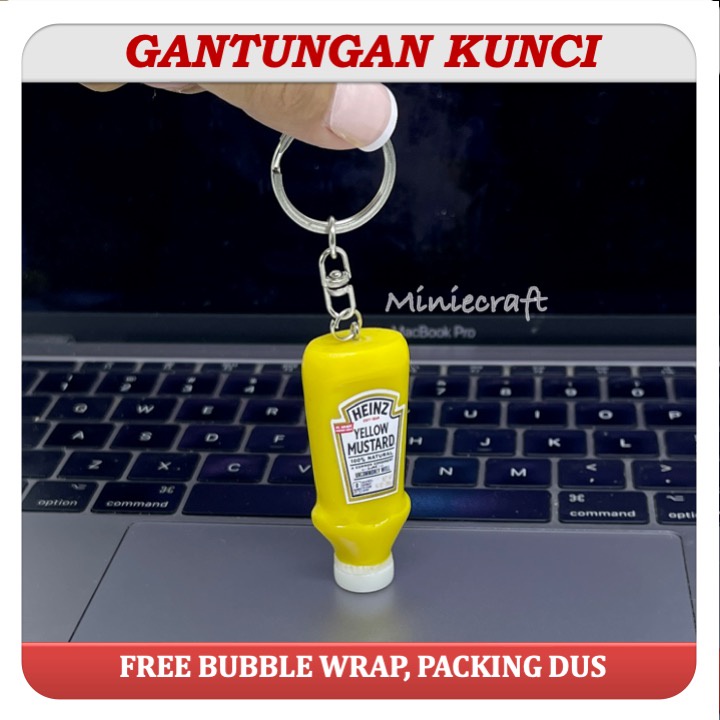 GUNDAN HEINZ MUSTARD MINIATURE KEYCHAIN