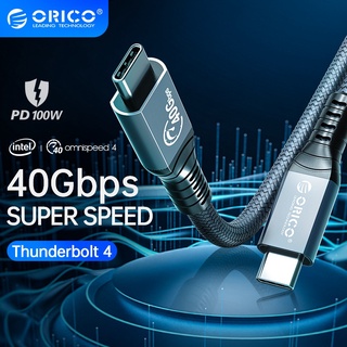 Orico Thunderbolt 4 สายเคเบิล USB C PD 100W 8K 60Hz 40Gbps Type C USB 4.0 ชาร์จเร็ว สําหรับ MacBook Pro(TBZ4)