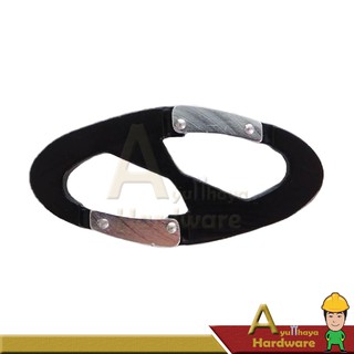ตะขอล็อคเกี่ยวอเนกประสงค์ Carabiner สีดำ (CA002)
