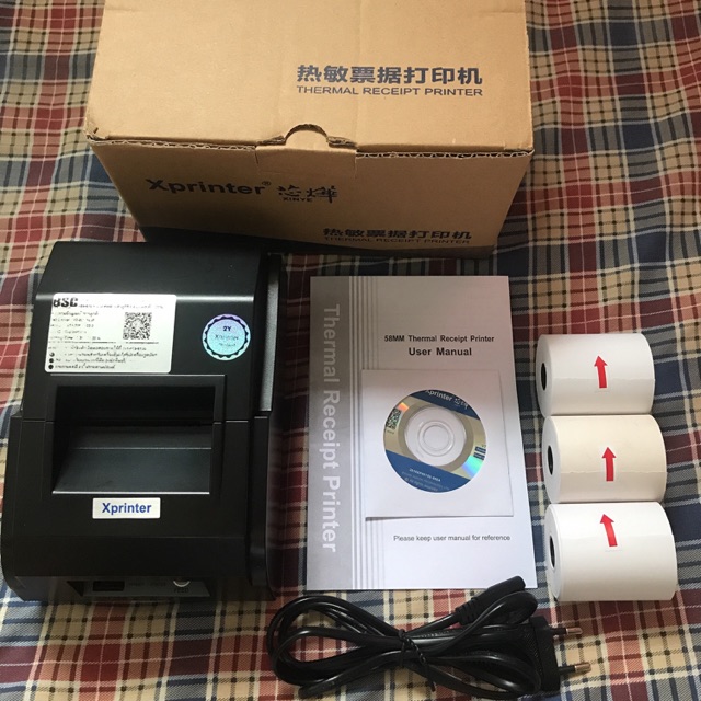 (มือสองสภาพ95%ของแท้ประกันเหลือ2ปี) XP-58IIL,Bluetooth-USB จาก Xprinter